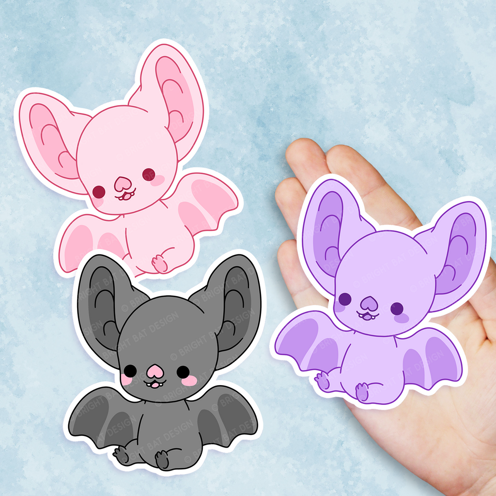 Bright Bat - Mascot Vinyl Sticker – Shopabernathys