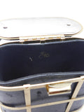 Vintage Box Purse with Gold Edging