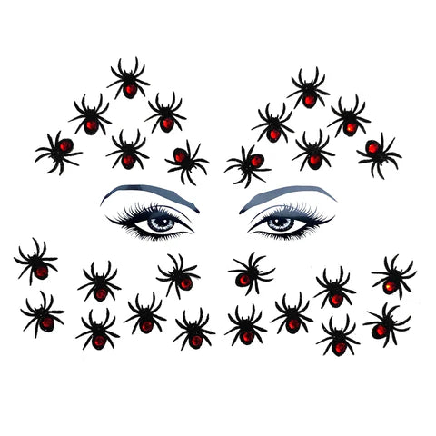Neva Nude - Black Widow Glitter Crystal Spider Body and Face Stix