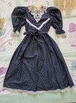 Gunne Sax Blue Victorian Inspired Dress