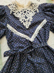 Gunne Sax Blue Victorian Inspired Dress