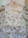 Gunne Sax Blue Top and Skirt Set