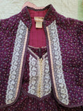 Gunne Sax Burgundy Dress and Jacket Set