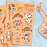 Bright Bat Kawaiild West Sticker Sheets (2 Pack)