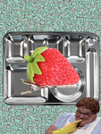 Lunchlady Land Strawberry Hair Clip