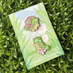 Bright Bat Caterpillar & Catterfly Enamel Pin Set