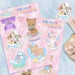 Bright Bat Self Care Plushie Pals Sticker Sheets (2 Pack)