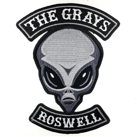 Monsterologist The Grays Alien Embroidered Patch