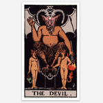 Large The Devil Tarot Card Sticker