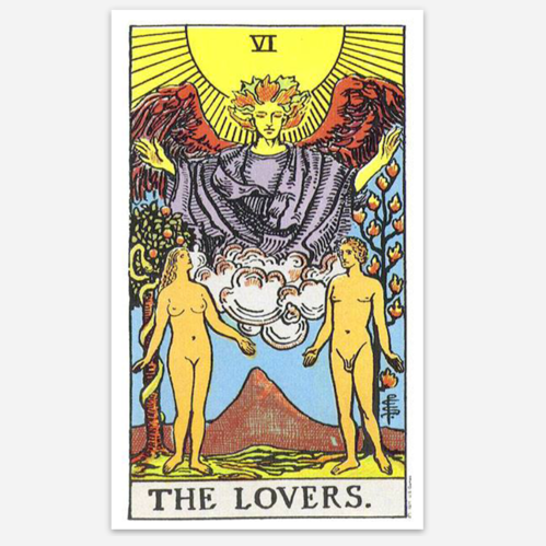 Large The Lovers Tarot Card Stickers – Shopabernathys