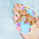 Bright Bat - Trash Can Tea Party Vinyl Sticker