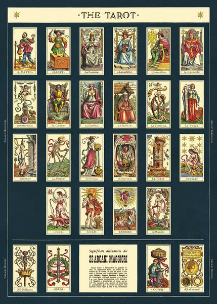 Cavallini Tarot Card Poster Wrap Poster – Shopabernathys