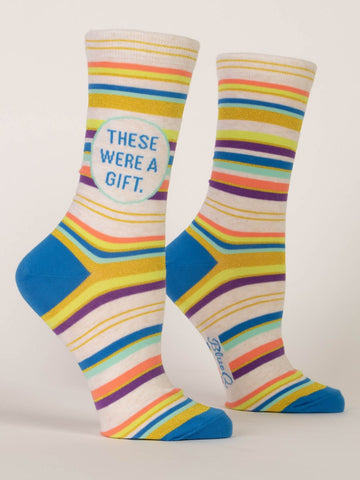Blue Q - These Were A Gift Women's Crew Sock