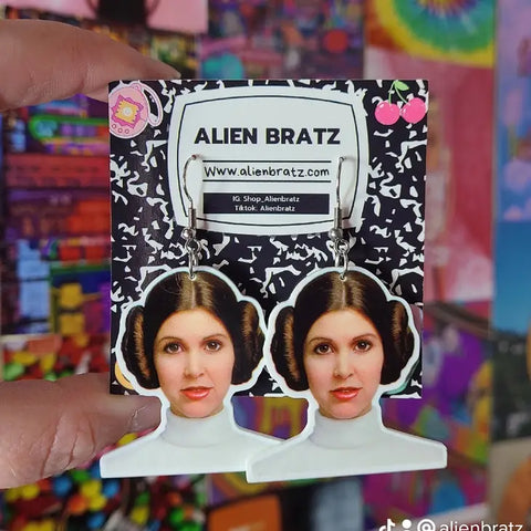Alien Bratz 'Lady Space Buns' Earrings