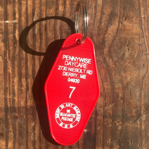 The 3 Sisters Design Co. Motel Key Fob - Pennywise Daycare