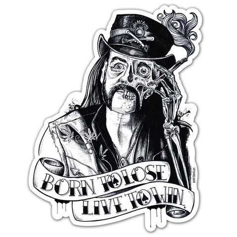Point Blank Lemmy Kilmister Born to Lose Live to Win Vinyl Sticker