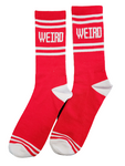 Abernathy's 'Weird' Socks Red/White