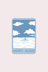 Stay Home Club Happy Alone (Blue Skies) Vinyl Sticker