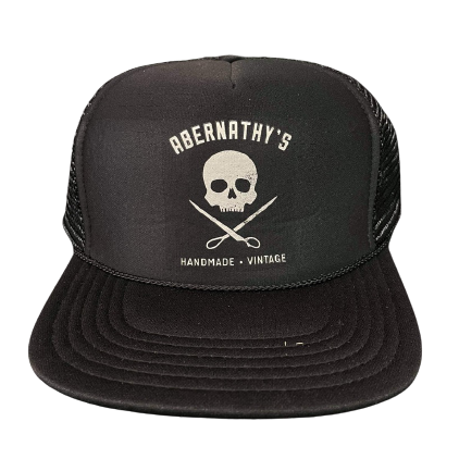Abernathy's Skull and Scissors Trucker Hat