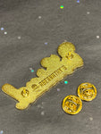 Abernathy's Weird Logo Enamel Pin