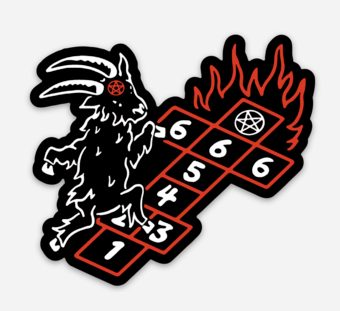 Satan's Hopscotch Sticker