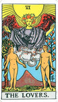 Large The Lovers Tarot Card Stickers